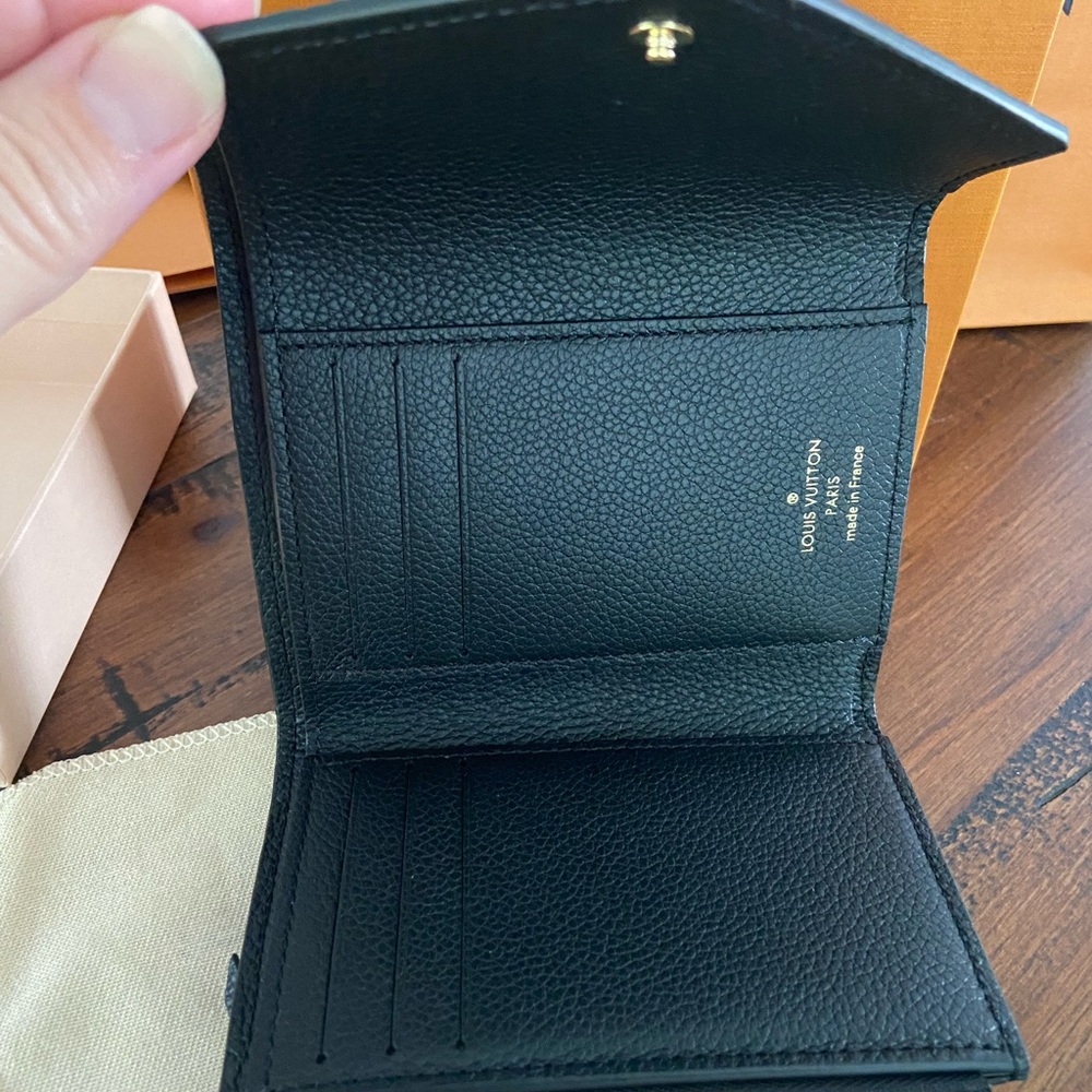 Louis Vuitton Victorine Black Embossed Monogram Wallet - Picture 10 of 16